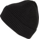 Bonnet côtelé K-up à revers KP950 - Noir - Taille unique