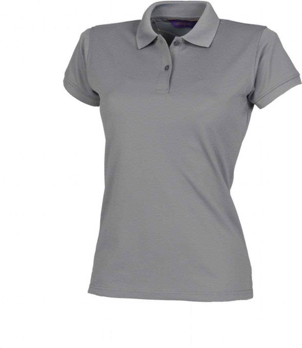 Henbury Ladies Coolplus® Polo Shirt H476 - Charcoal - XL