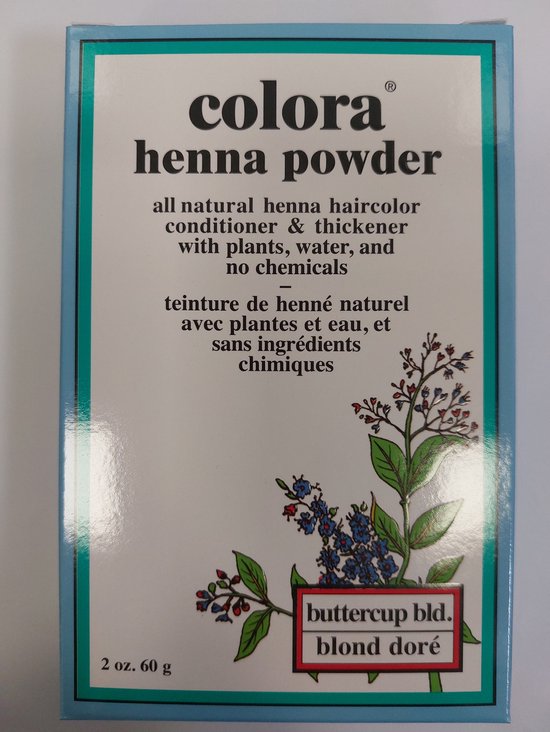Colora Henna Powder Buttercup Blonde 8x 60g bol