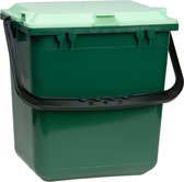 BioMat - AirBox Prullenbak 7L - 1 stuk - Geventileerde GFT Afvalbak - Tegen Geuren - Maden - Past op Aanrecht - zonder gaten