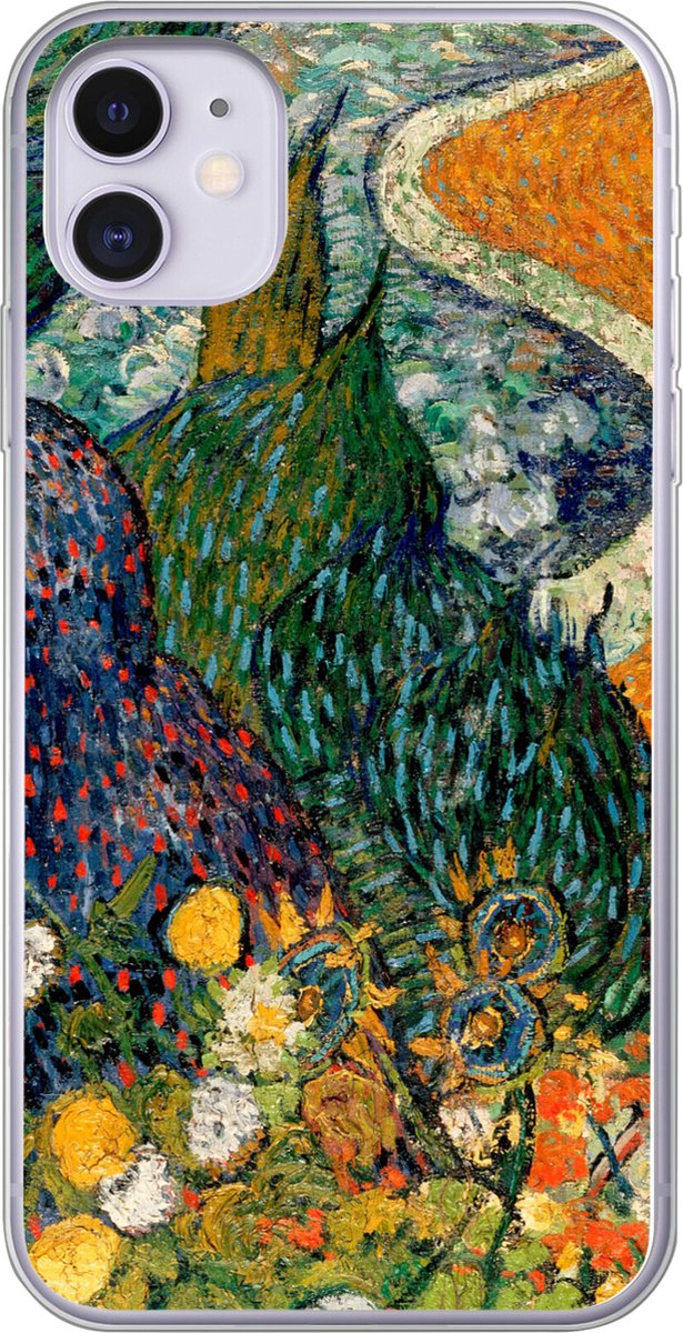 Telefoonhoesje Geschikt voor iPhone 11 hoesje - Herinnering aan de tuin van Etten - Vincent van Gogh - Siliconen Telefoonhoesje Telefoonhoesje