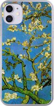 Geschikt voor iPhone 11 hoesje - Amandelbloesem - Vincent van Gogh - Siliconen Telefoonhoesje