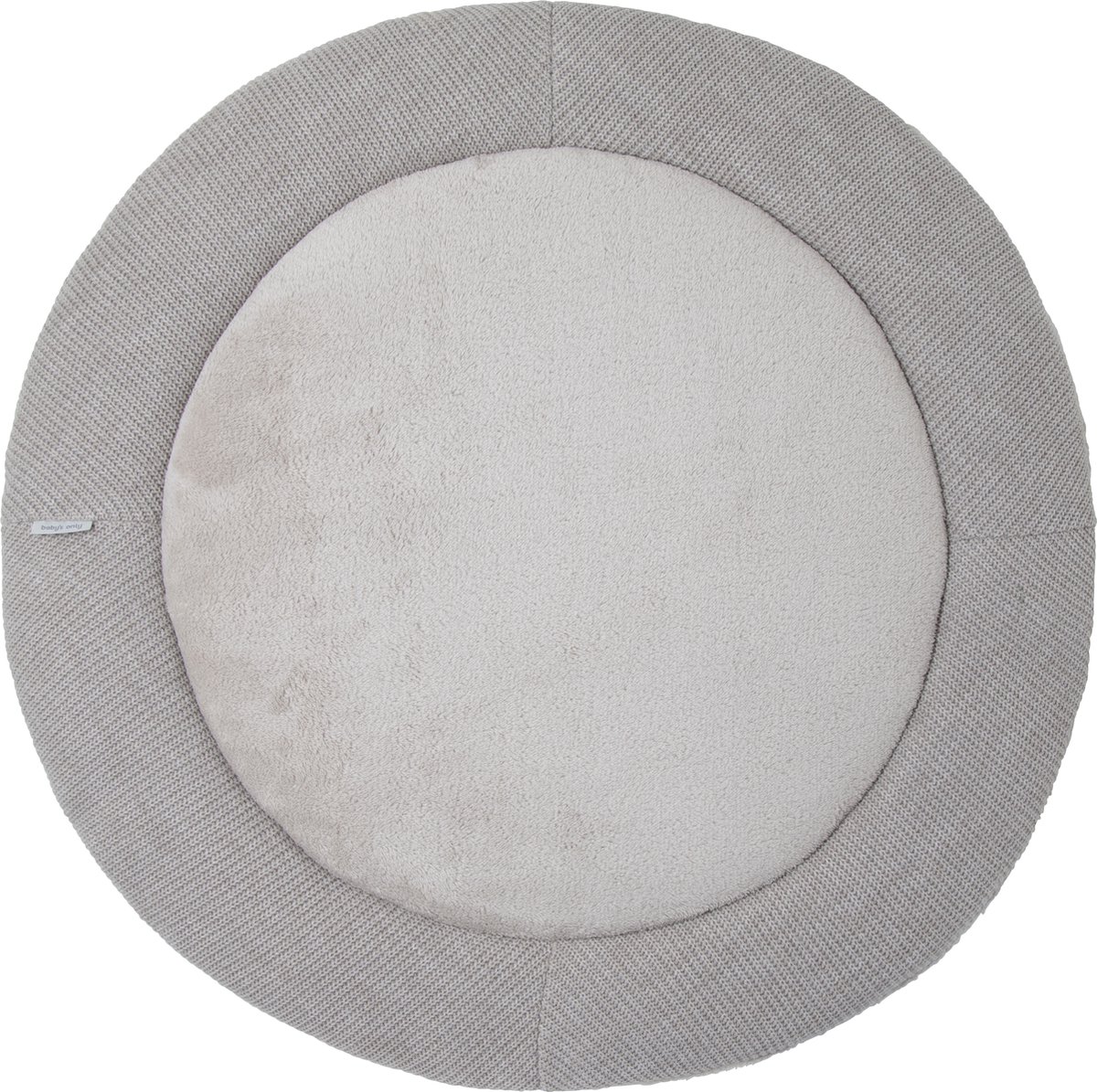 Baby's Only Gebreid boxkleed rond Hope - Parklegger - Speelkleed - Dusty Grey - Ø90 cm - Extra dik - Boxmatras - Tweezijdig te gebruiken
