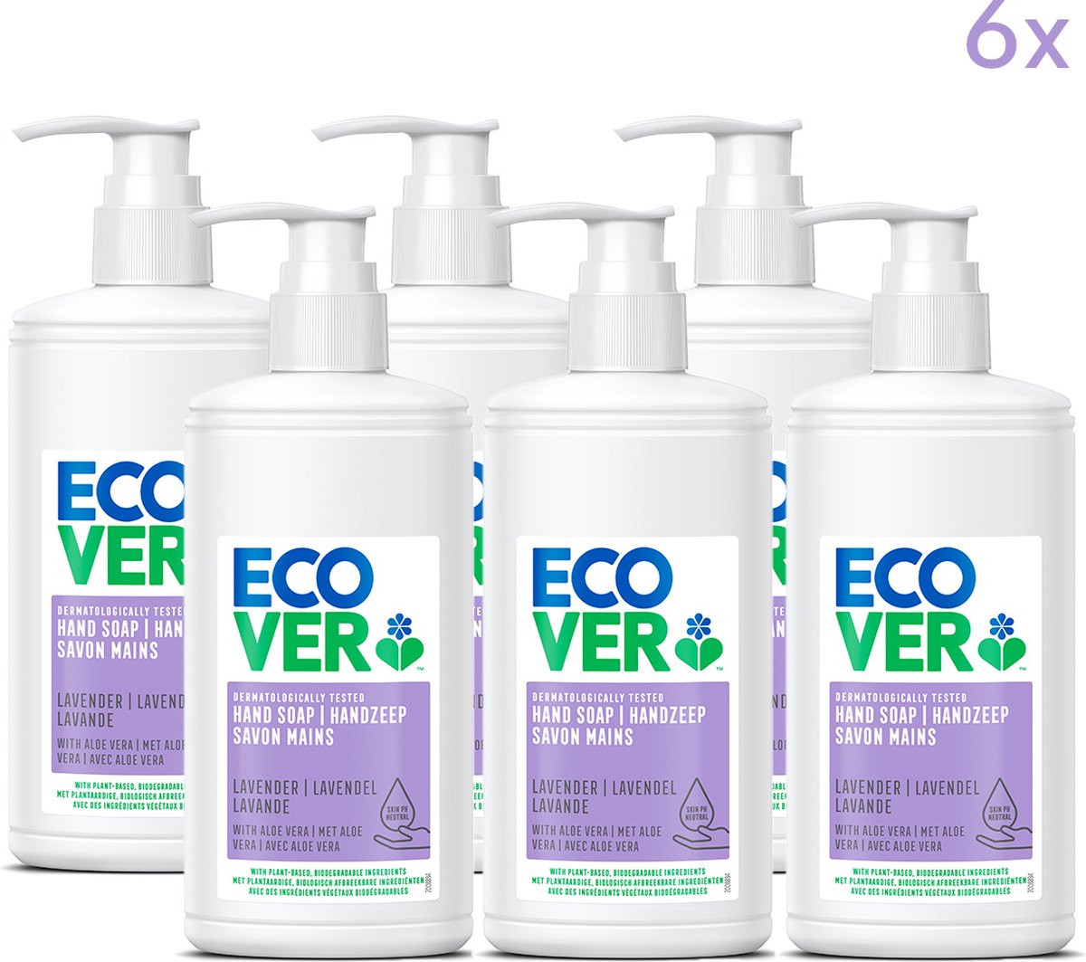 Ecover Handzeep - Lavendel & Aloe Vera - 6 x 250ml - Voordeelverpakking