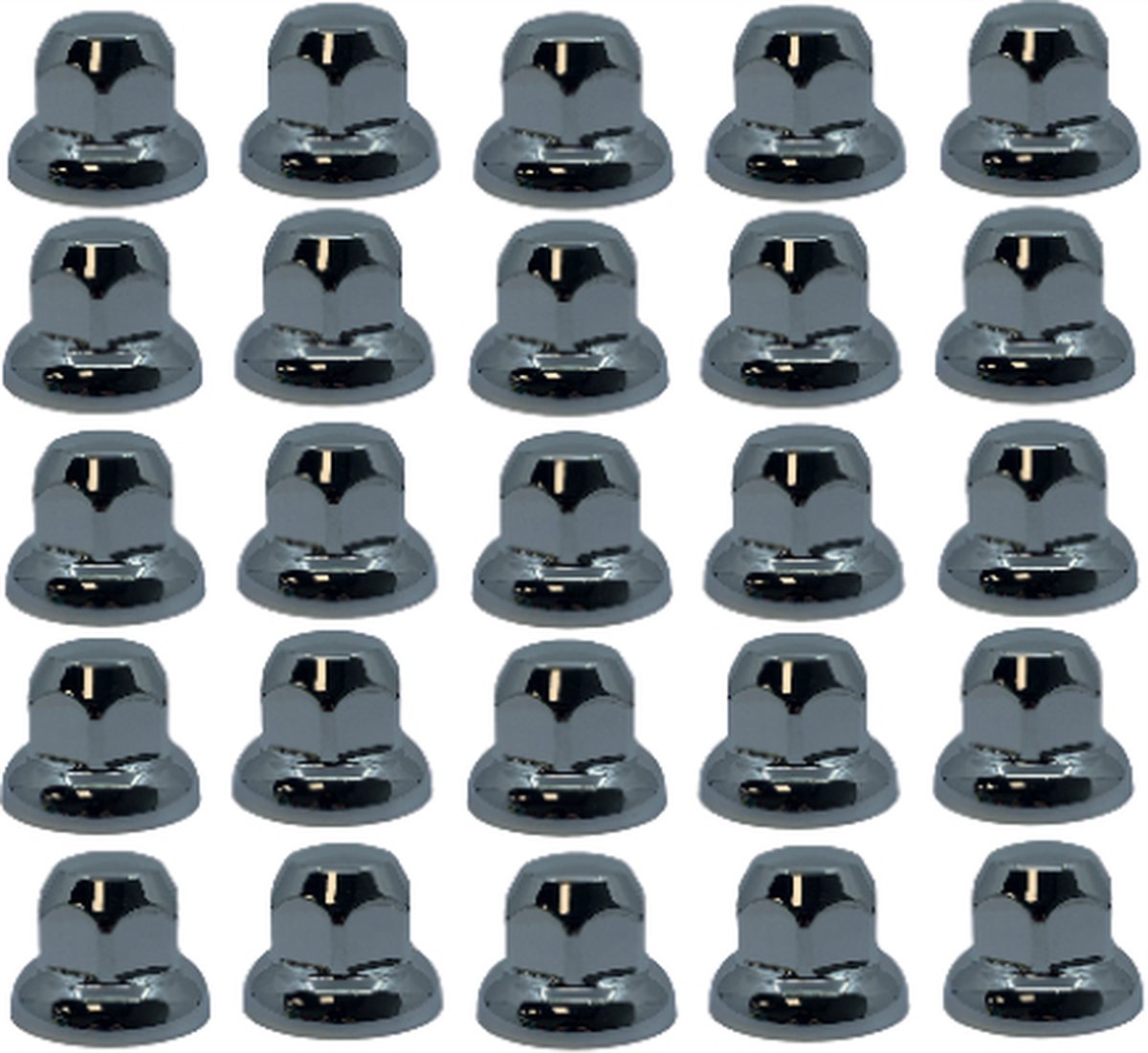 Wielmoerdoppen laag 32mm, set van 20