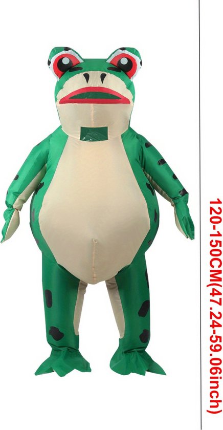 Nivard Halloween Outfit - Halloween Kostuum - Pak - Opblaasbaar Kostuum - Costume - Carnaval - Kinderen - Kikker