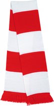 Sjaal / Stola / Nekwarmer Unisex One Size Result Red / White 100% Acryl