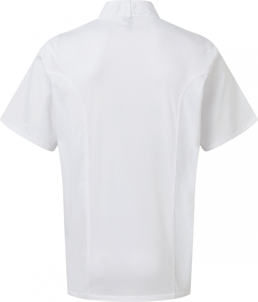Schort/Tuniek/Werkblouse Unisex L Premier Lange mouw White 65% Polyester, 35% Katoen