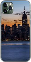Geschikt voor iPhone 11 Pro Max hoesje - New York - Skyline - Amerika - Siliconen Telefoonhoesje
