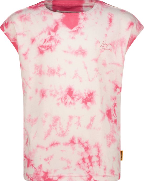 Vingino T-shirt-Hindra Meisjes T-shirt - Electric Pink - Maat 152