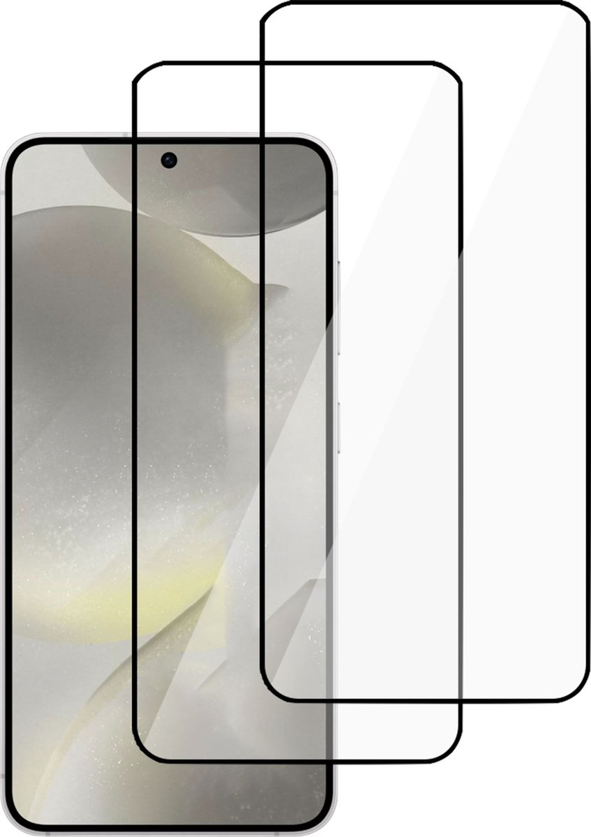 2x Screenprotector geschikt voor Samsung Galaxy S24 - Gehard Glas - Full Proteqt+
