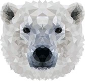 Rock that Wall muursticker ijsbeer uit de Diamond Zoo Collectie
