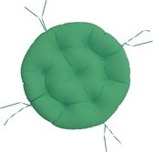 vidaXL Coussin d'assise rond Ø 60 x 11 cm Vert Tissu Oxford