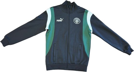 Puma - Manchester City Vest - Zwart/Wit/Groen - Maat S