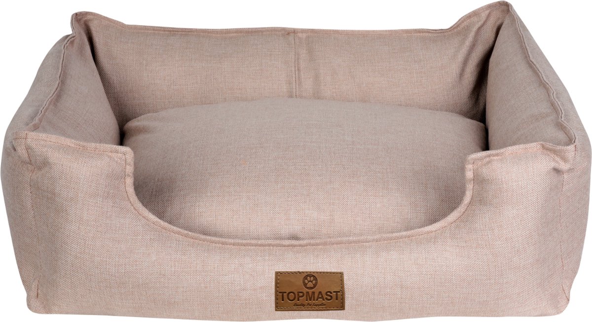 Topmast Hondenmand Iselle - Luxe Uitvoering - Zandkleur - 95 x 75 x 28 cm - Large