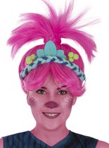 FUNIDELIA Poppy Pruik - Trolls 3 voor vrouwen - Roze