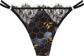 Untouched strings dames - ondergoed dames - duurzaam - perfecte pasvorm - Fancy Honeycomb String M