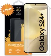 3-Pack Samsung Galaxy S24 Plus (S24+) Screenprotectors - MobyDefend Case-Friendly Screensavers - Gehard Glas - Glasplaatjes Geschikt Voor Samsung Galaxy S24 Plus (S24+)