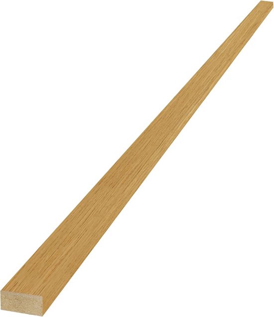 Eindlat wandpaneel Eiken 300cm - 3-zijdig houtfineer