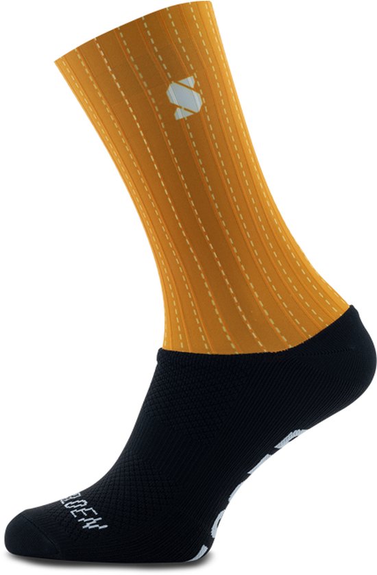 Sockeloen Sockeloen Aero Fietssokken - Gravel Orange Orange Polyamide (1 pair)