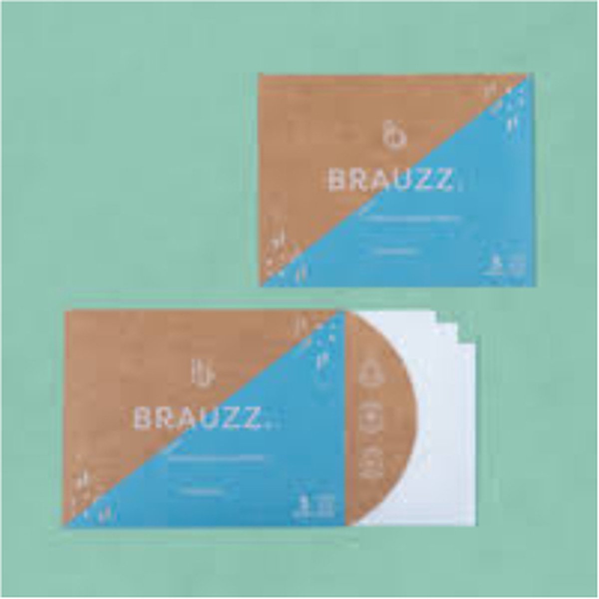 Brauzz wasvellen sea breeze - Proefpakket van 3 wasvellen