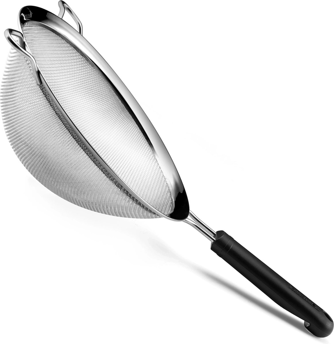 Déglon Passoire Ø 20 cm – Antislip Zeef – Roestvrijstaal – Zwart Handvat – Duurzaam Design