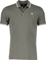 G-Star RAW Polo Dunda Slim Stripe Polo Ss D17127 5864 Gs Gris Homme Taille - L