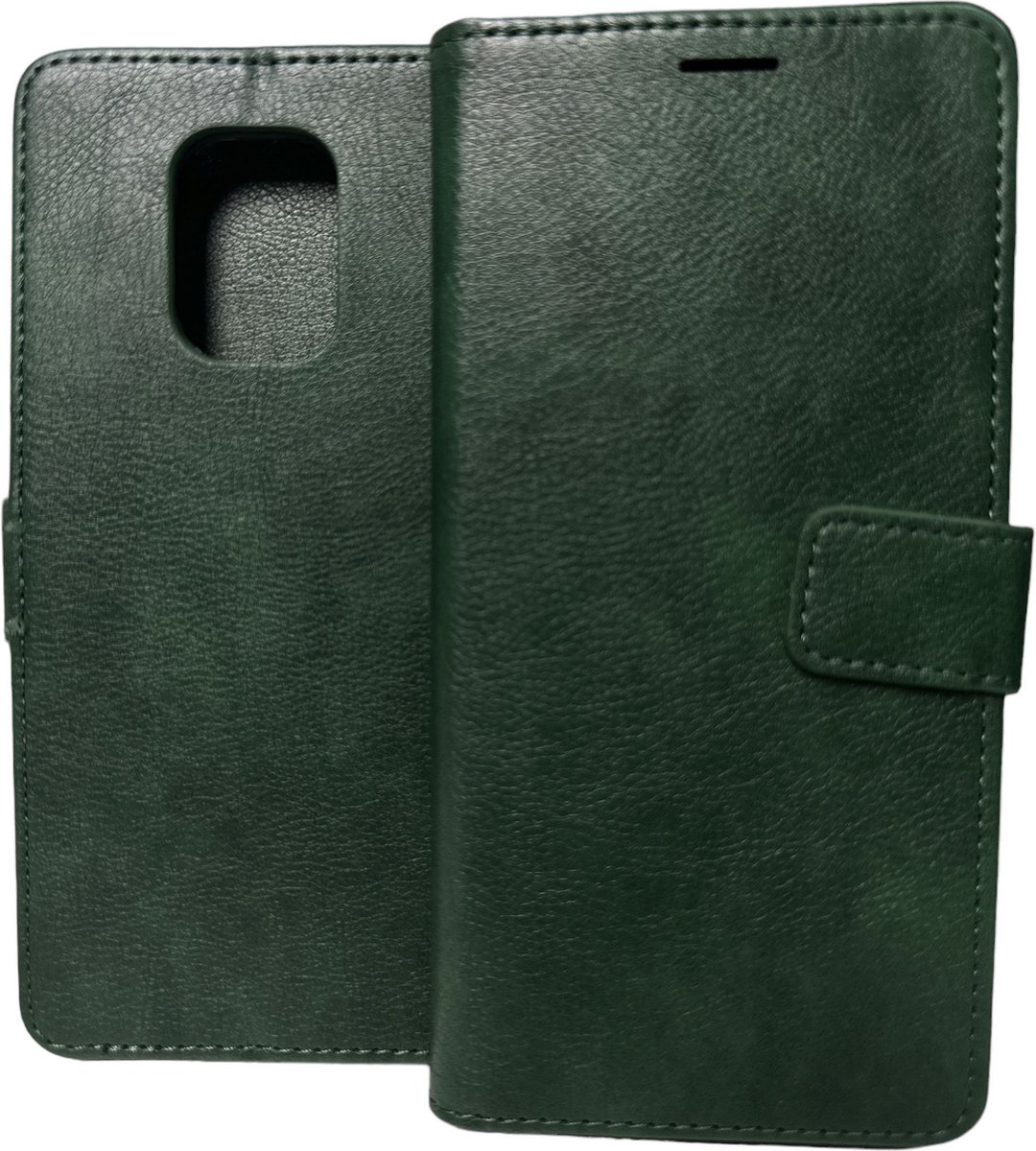 Portemonnee Book Case Hoesje Geschikt voor: Xiaomi Redmi Note 10 Lite - Groen