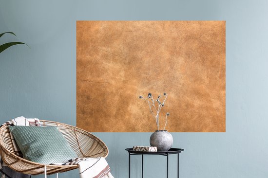 Stickers muraux - Sticker Foil - Cuir - Structure - Aspect Cuir - Marron - 80x60 cm - Film Adhésif - Stickers muraux Chambre Enfant - Papier Peint Auto Adhésif