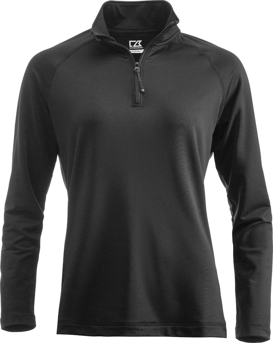 Cutter & Buck Coos Bay Half Zip Dames 358401 - Zwart - XS