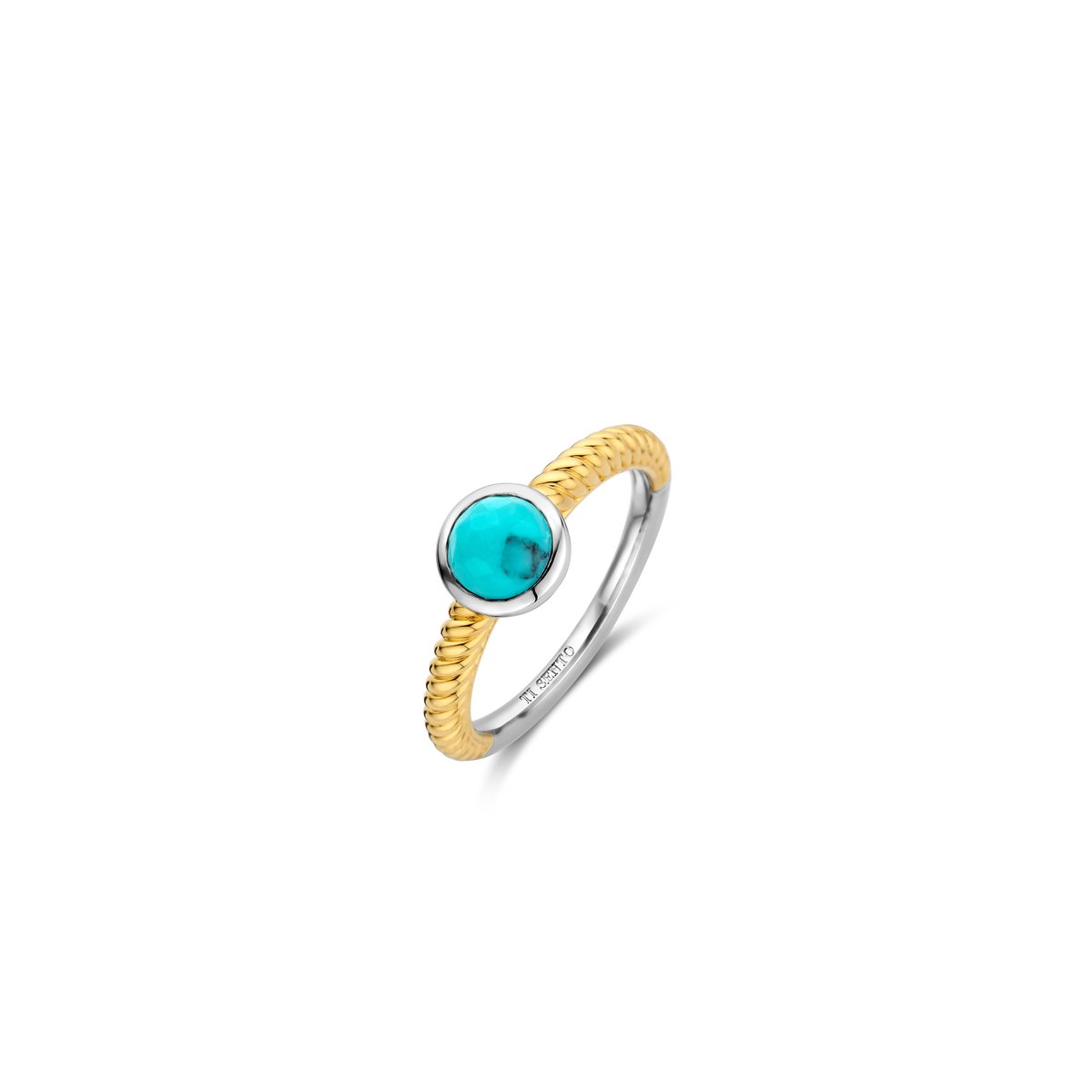 TI SENTO Dames Ring - 925 zilver - Turquoise - Maat 17.75 mm / maat 56 - 12332TQ