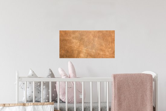 Stickers Stickers muraux - Structure en cuir marron clair - 40x20 cm - Film adhésif