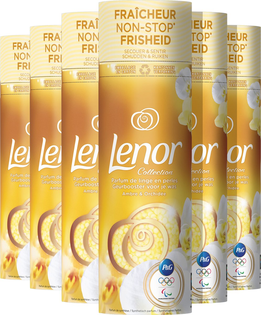 Lenor Geurbooster Voor Je Was - Orchidee en Amber - Geurparels - Voordeelverpakking 6 x 235g op Prijzenvolger.com