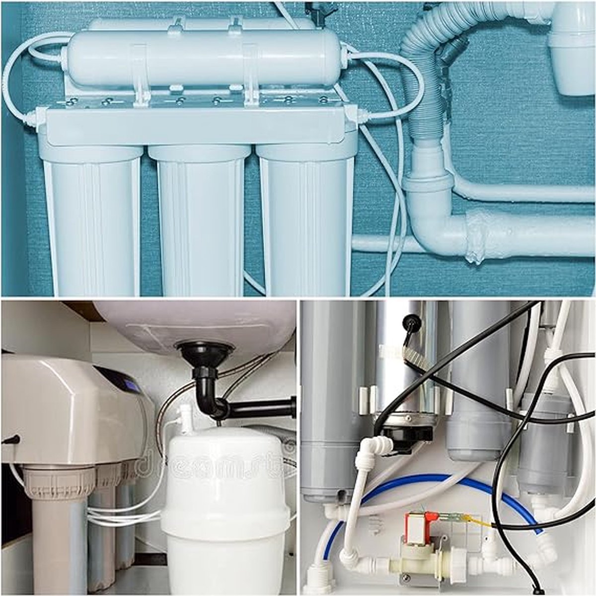 Watertoevoerleiding universele aansluitset,1/4 inch (6,5 mm) RO waterfilter fitting,20 meter koelkastslang,met slangcutter (Color : 20m