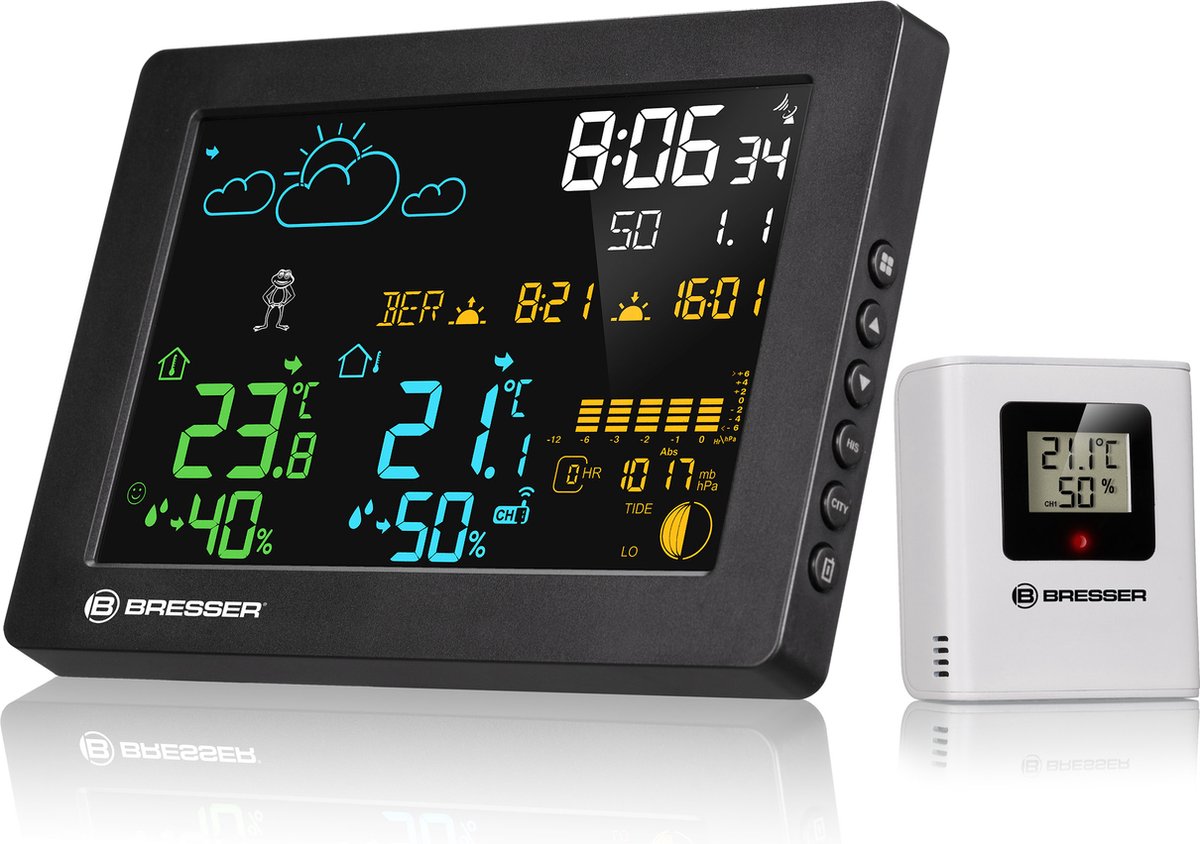 BRESSER MeteoTemp Baro HZ Kleurenweerstation