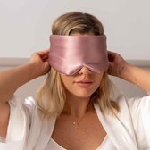 RYCE Zijden Slaapmasker Premium - Oogmasker - Anti Rimpel - Zijde - Slaap - Vrouwen - Mannen - Kinderen - Full Cover - Roze
