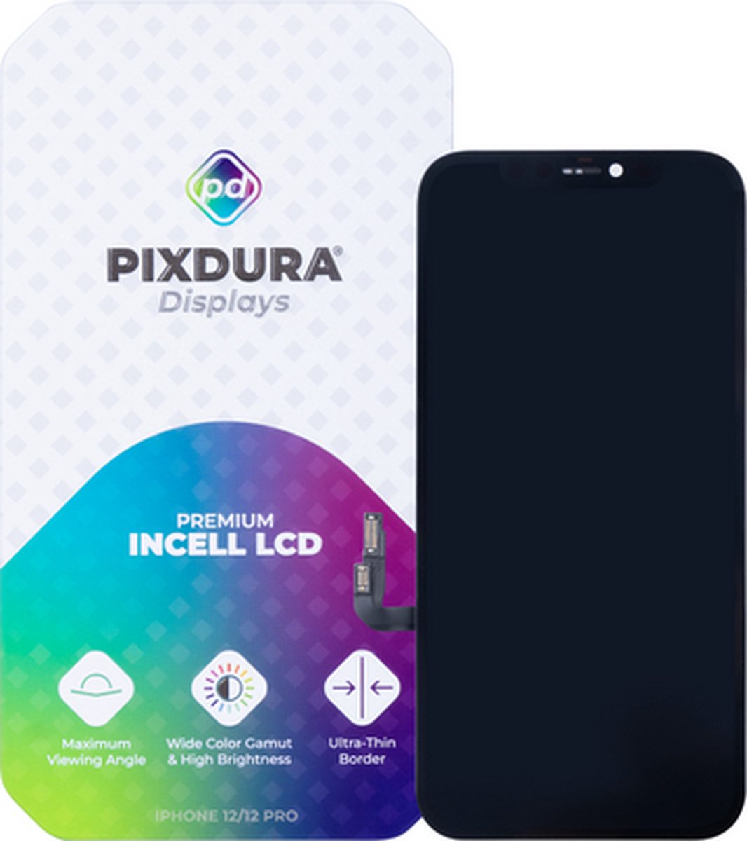 PIXDURA Voor iPhone 12, 12 Pro Display En Digitizer In-Cell Premium - Geschikt voor Apple Toestellen