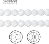 Swarovski Elements, 24 stuks Swarovski ronde kralen, 6mm, white alabaster (5000)