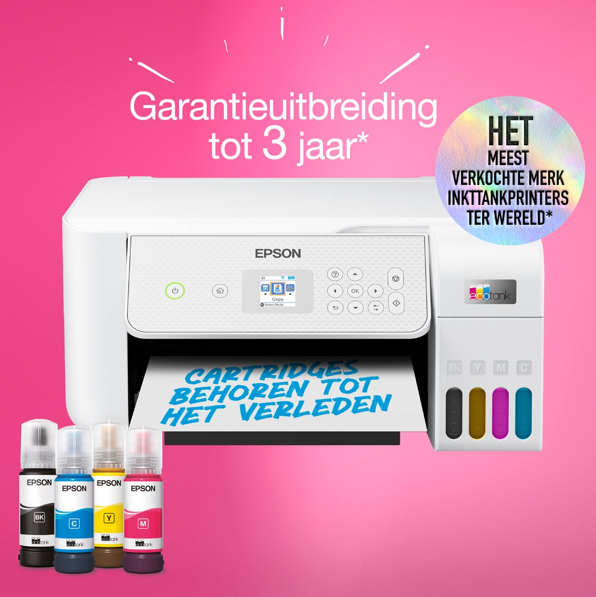 Epson EcoTank ET-2876 - All-in-One Inkttank Printer - Inclusief tot 3 jaar inkt - Wit — afbeelding 7