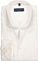 CASA MODA comfort fit overhemd - mouwlengte 7 - twill - beige - Strijkvrij - Boordmaat: 50