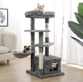 Krabpaal kat - Kattenbak - Krabton -Krabplank - Multi Kattenboom - Krabpaal voor Grote Katten - Stabiel Kattenklimframe - Kattenkrabbord Speelgoed