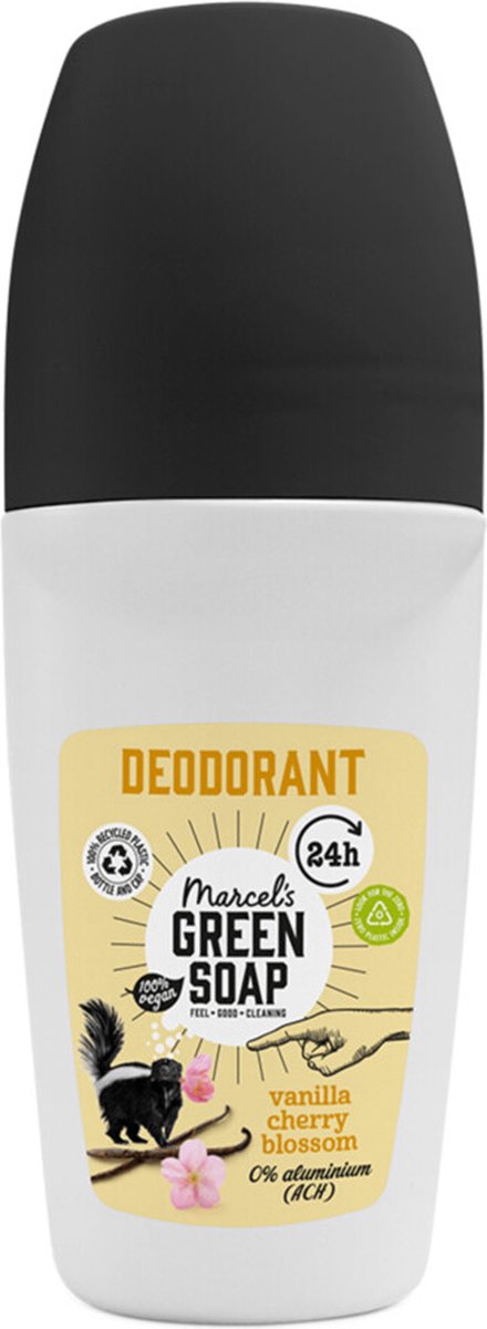 Goedkoopste Marcel's Green Soap Deodorant Roller Vanilla Cherryblossom 50 ml
