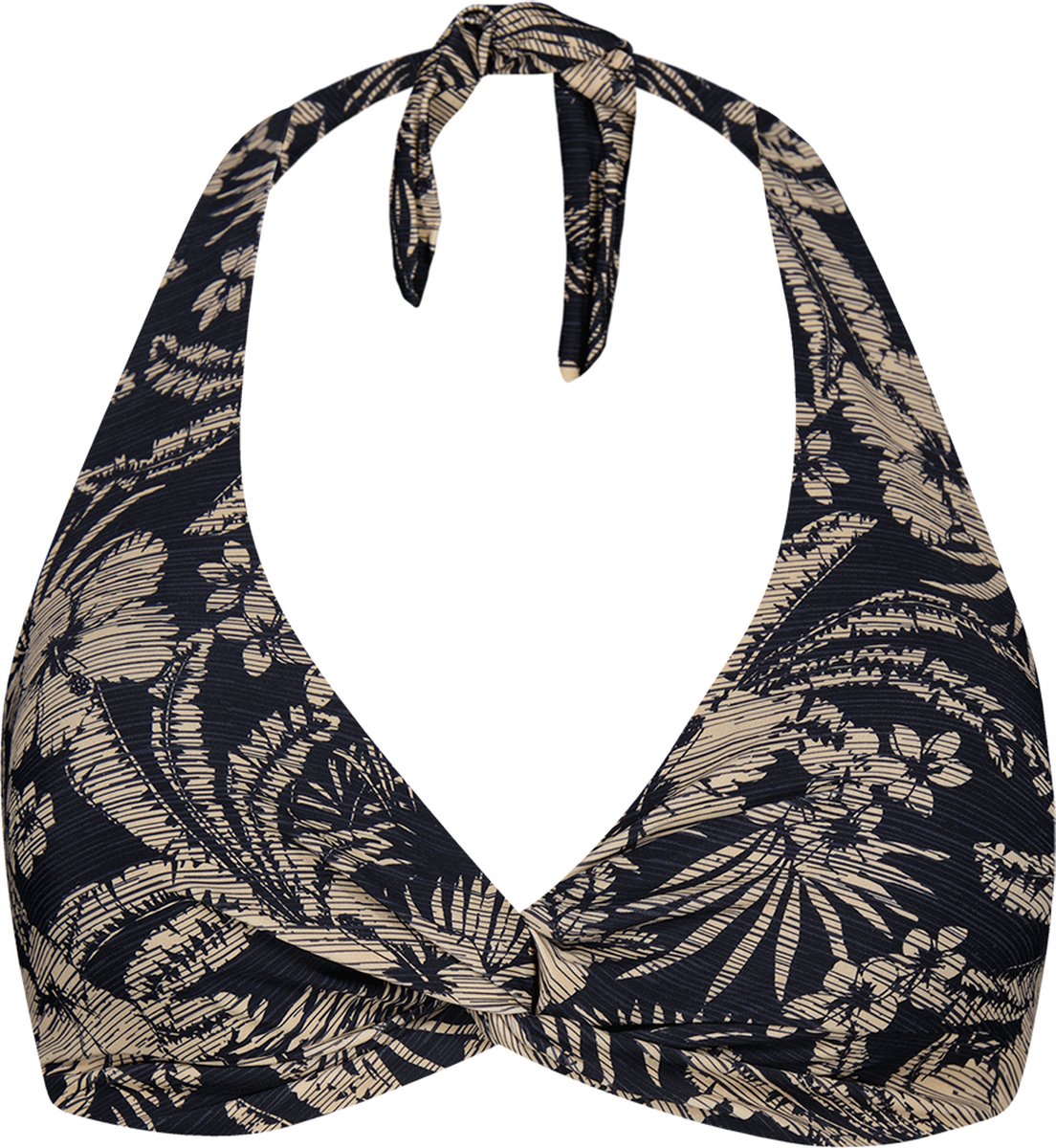 Barts Tuala Cross Halter Vrouwen Bikinitopje - maat 36 - Zwart