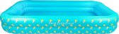 Swim Essentials Opblaasbaar Zwembad - Rechthoek - Blauw Ijsjes - 300 x 175 x 51 cm