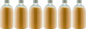 Scrubzout Appel-Kaneel 650 gram - Fles met witte dop - set van 6 stuks - Hydraterende Lichaamsscrub