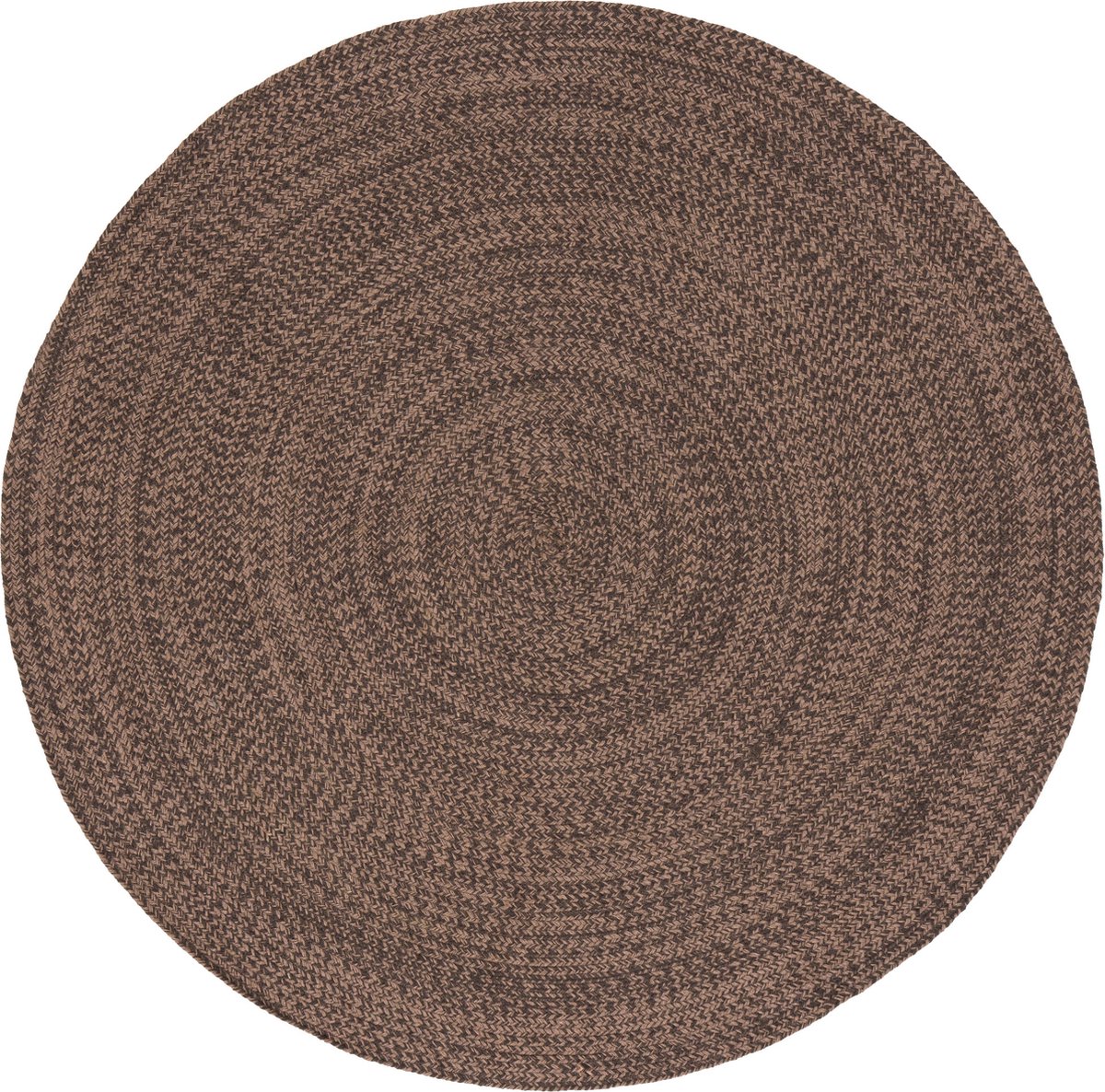 Pergamon Natuurvezelkleed Handgemaakt Jute Kaya Rond Bruin