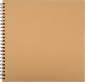 Belle Vous Knutsel Scrapbook Set - 80 Pagina´s - 30 x 30 cm - Blanco Plakboek Fotoboek - Plakboek - Verzamel Al Je Herinneringen In Een Boek