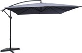 Concept-U - Gedeporteerd parasol 3 x 3 m grijs SOLENZARA