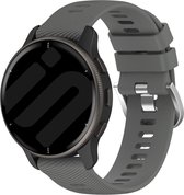 Strap-it Smartwatch siliconen bandje - geschikt voor Garmin Vivoactive 4 (45mm) / Venu 2 / Venu 3 / Forerunner 255 / Forerunner 265 - donkergrijs
