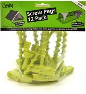 Omlet Screw Pegs - 12 Pack